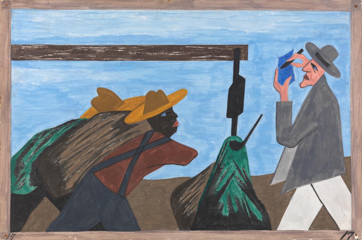 The Migration Series, Panel no. 17: Tenant farmers received harsh